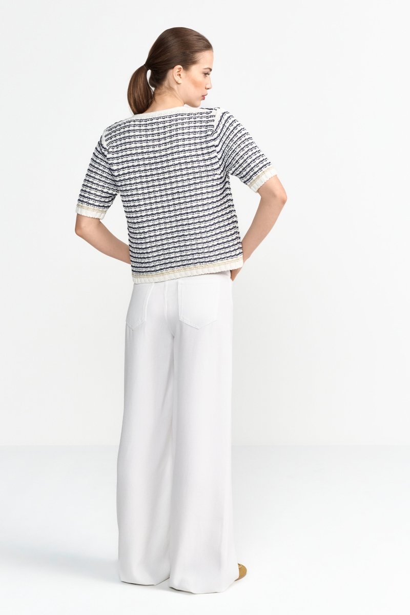 Bouclé-Cardigan mit Kurzarm-Rich & Royal