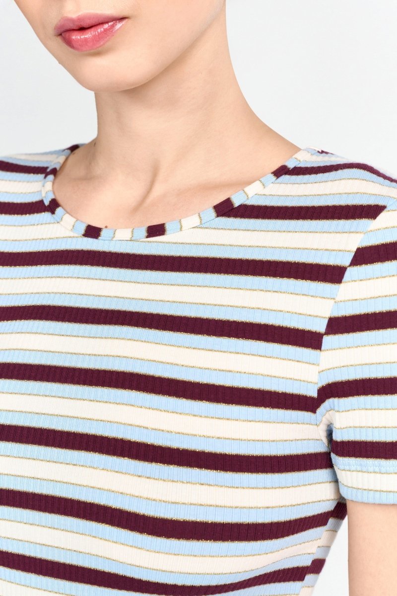 Ringelshirt mit Glanzgarn-Rich & Royal