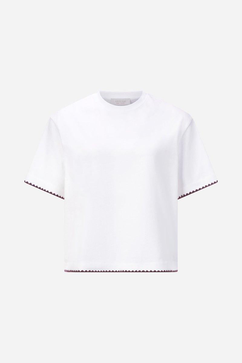 T-Shirt mit Ziernaht-Rich & Royal