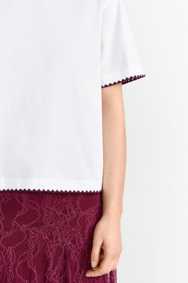 T-Shirt mit Ziernaht-Rich & Royal