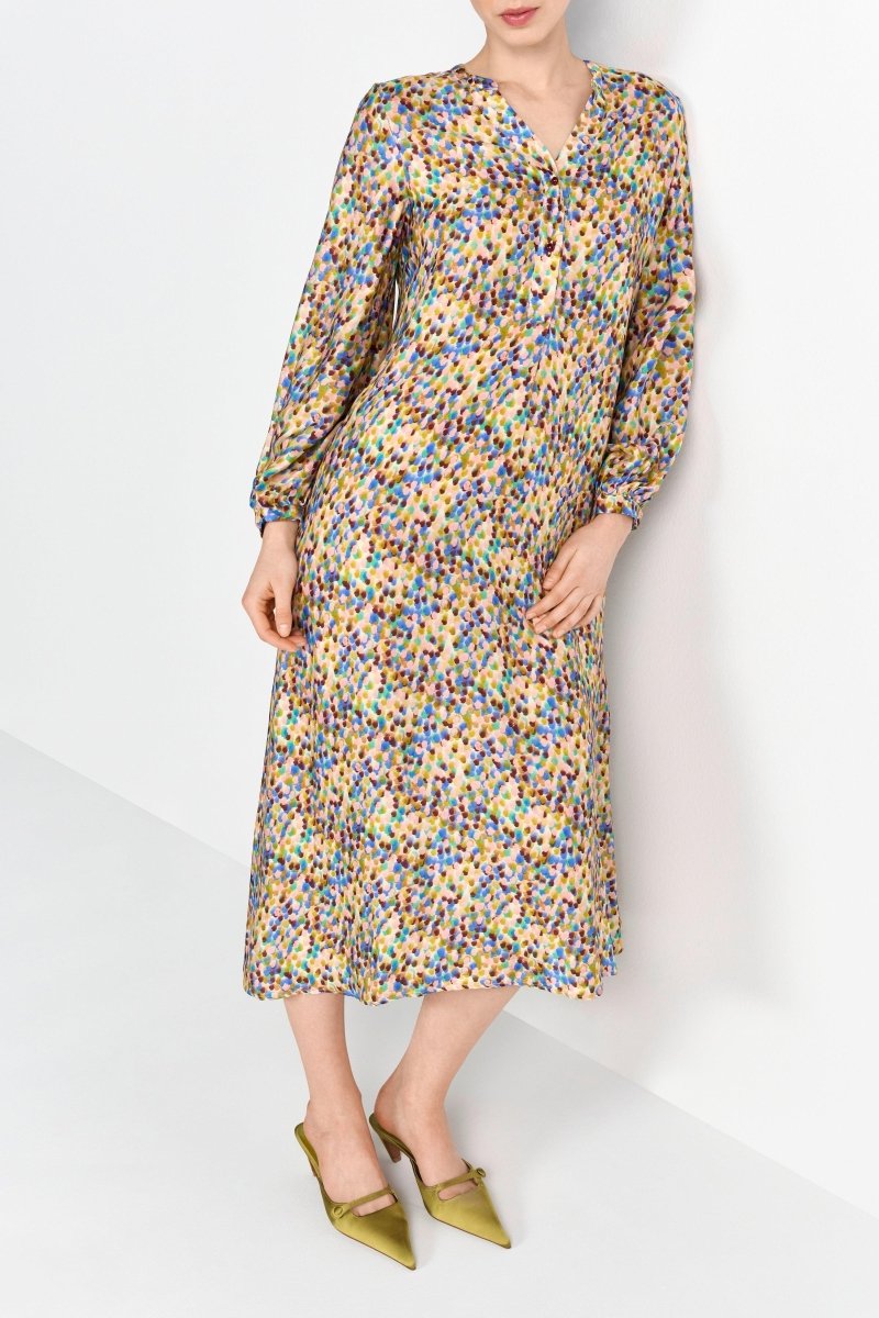 Blusenkleid mit Multicolor-Print-Rich & Royal