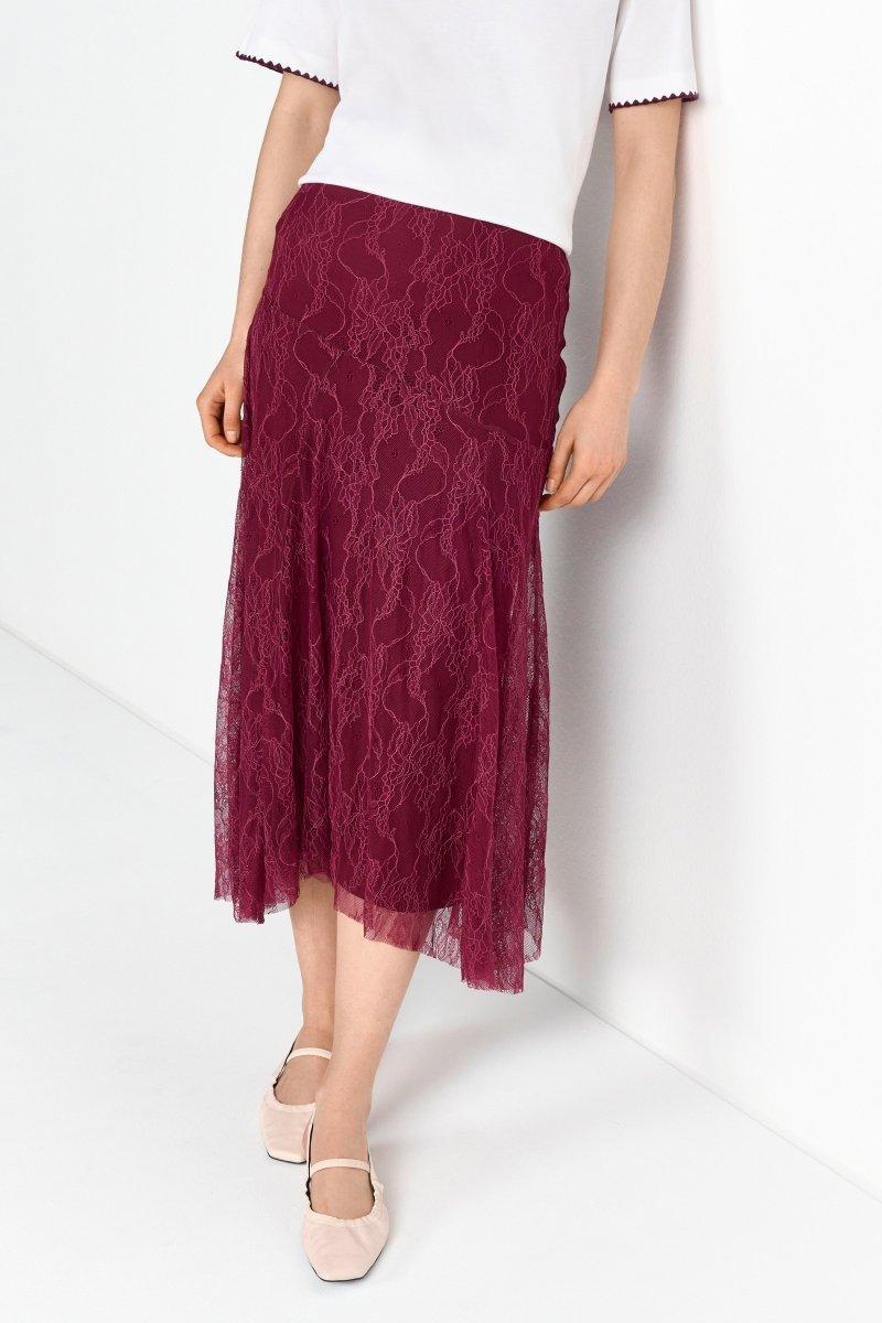 Midi-Spitzenrock-Rich & Royal