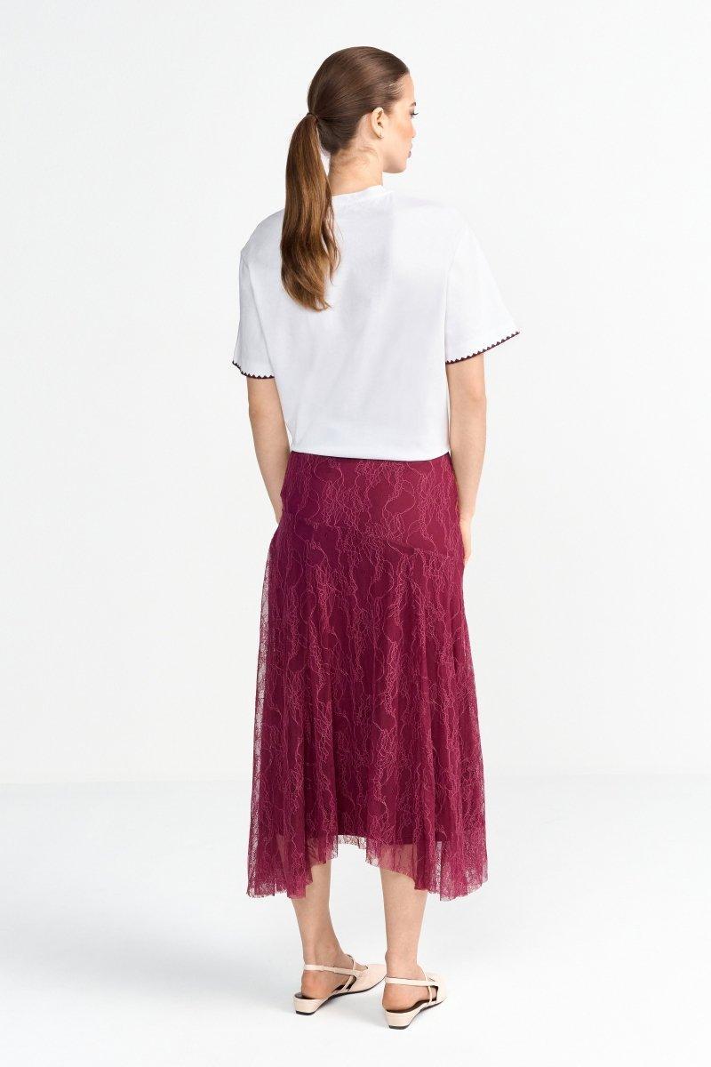 Midi-Spitzenrock-Rich & Royal