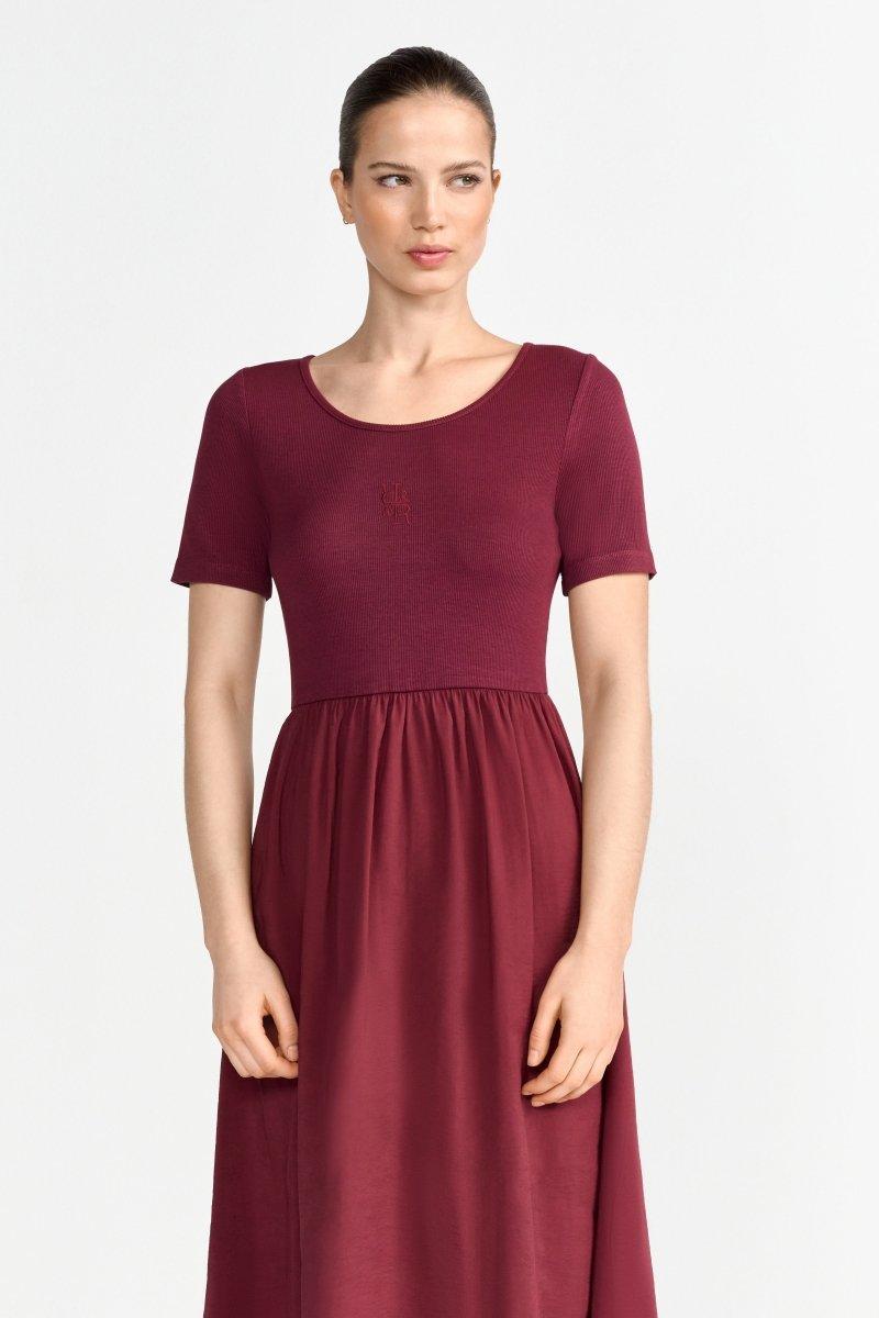 Midikleid mit Jersey-Top-Rich & Royal