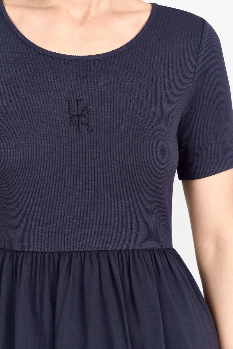 Midikleid mit Jersey-Top-Rich & Royal