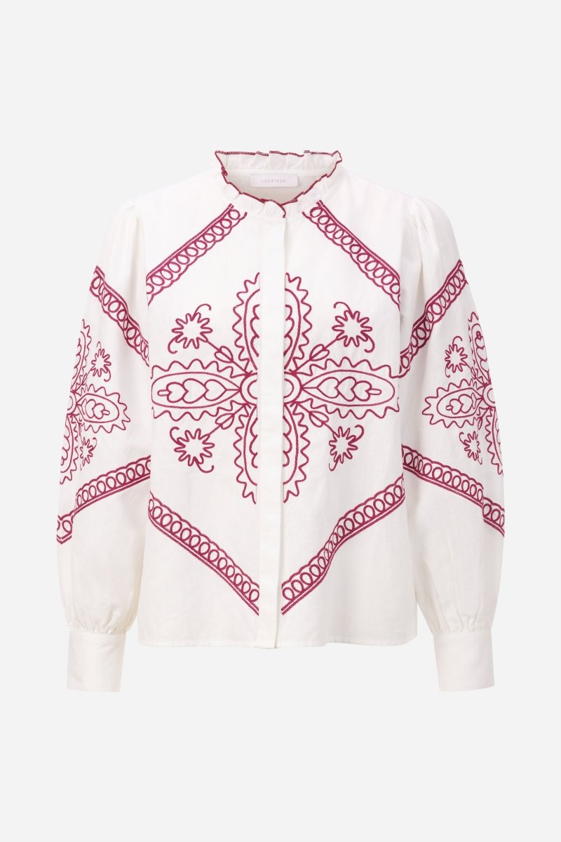 Boho-Bluse mit Stickerei-Rich & Royal