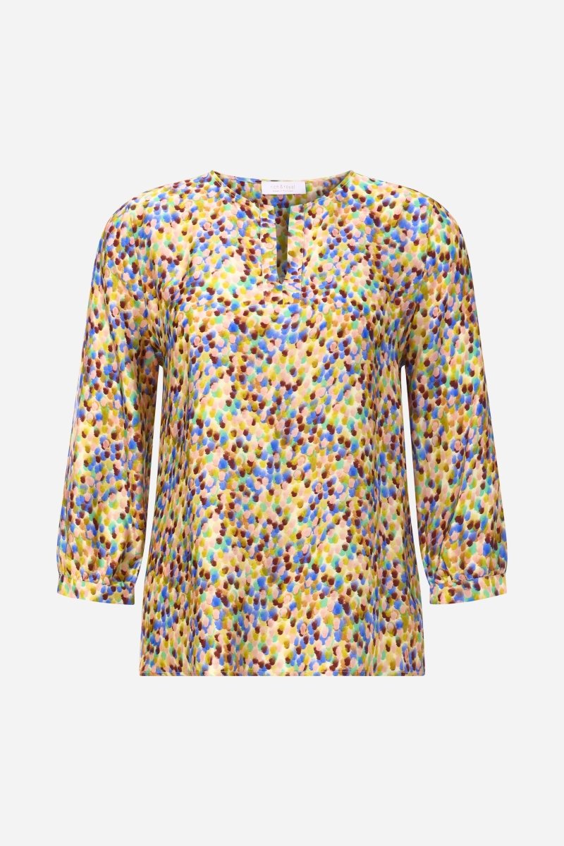 Bunte Bluse mit Print-Rich & Royal