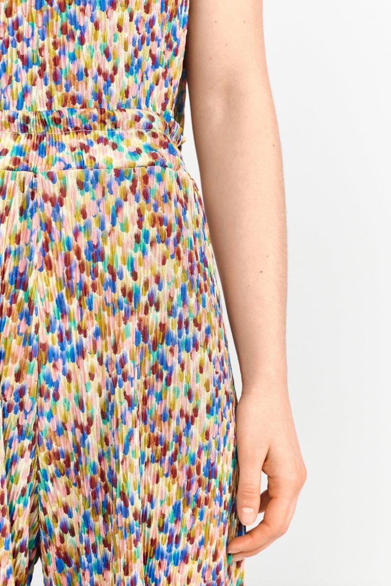 Plissierte Hose mit Print-Rich & Royal
