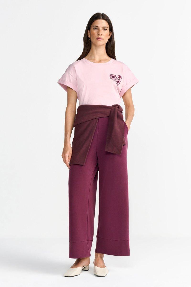 Weißes T-Shirt mit Print-Rich & Royal