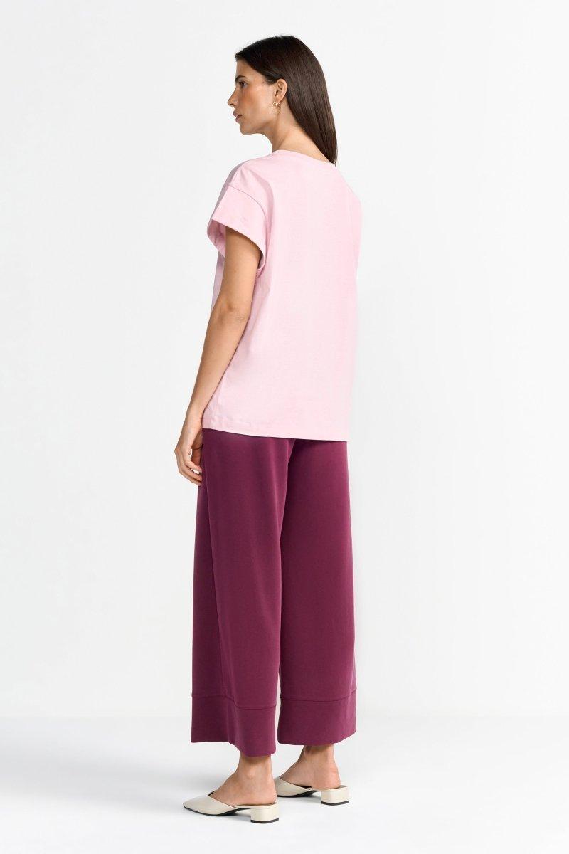 Weißes T-Shirt mit Print-Rich & Royal