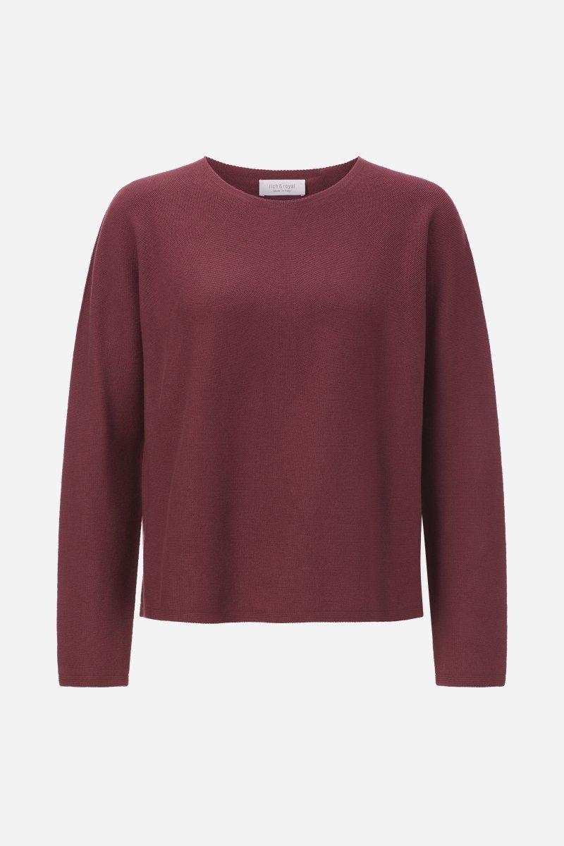 Feinstrickpullover mit Crewneck-Rich & Royal