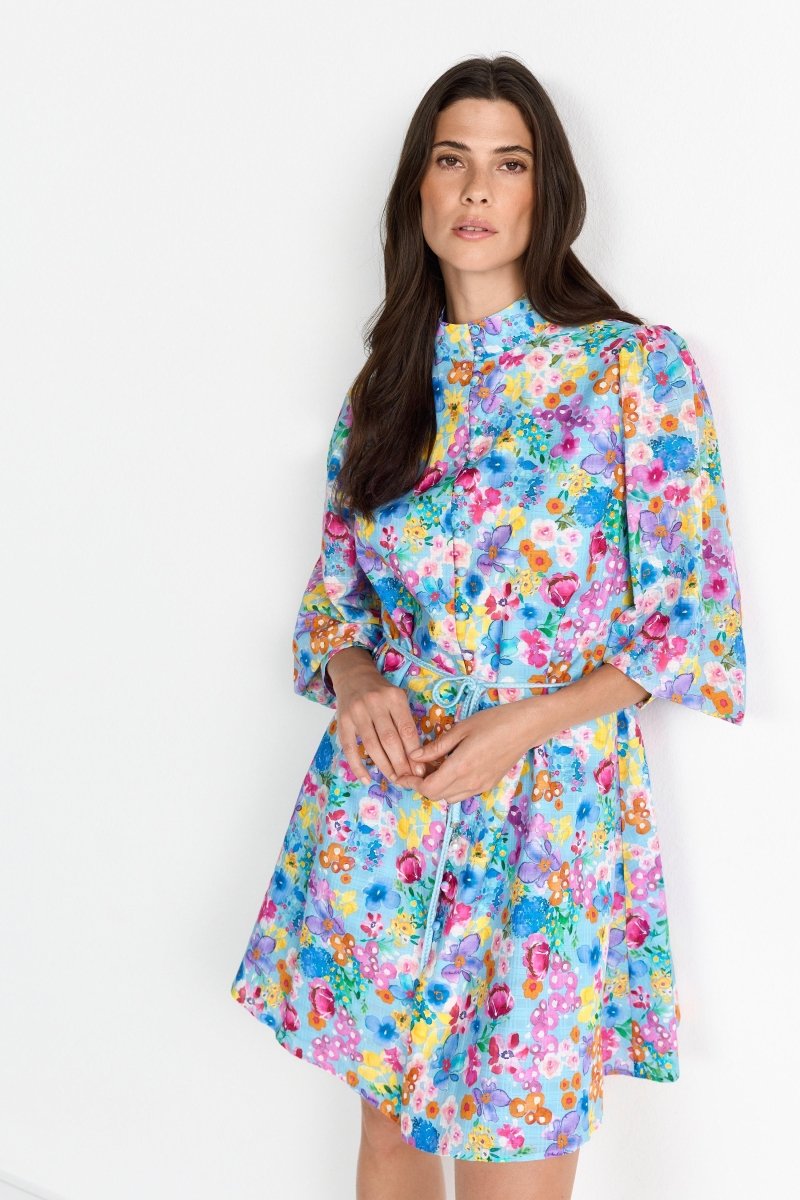 Blusenkleid mit Seidenanteil-Rich & Royal