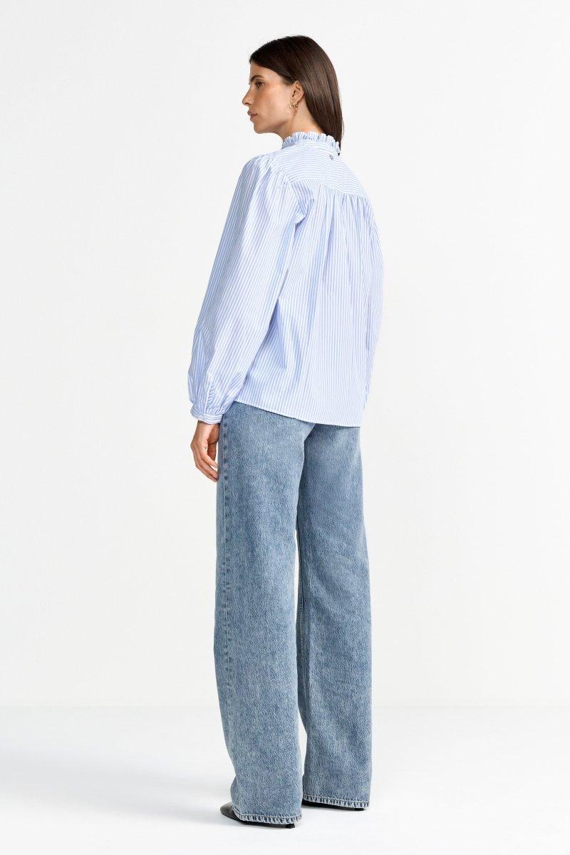 Blau-weiß gestreifte Bluse-Rich & Royal