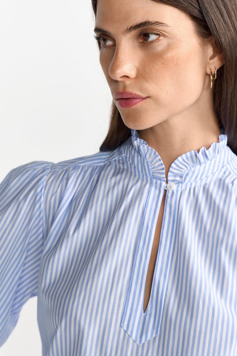 Blau-weiß gestreifte Bluse-Rich & Royal