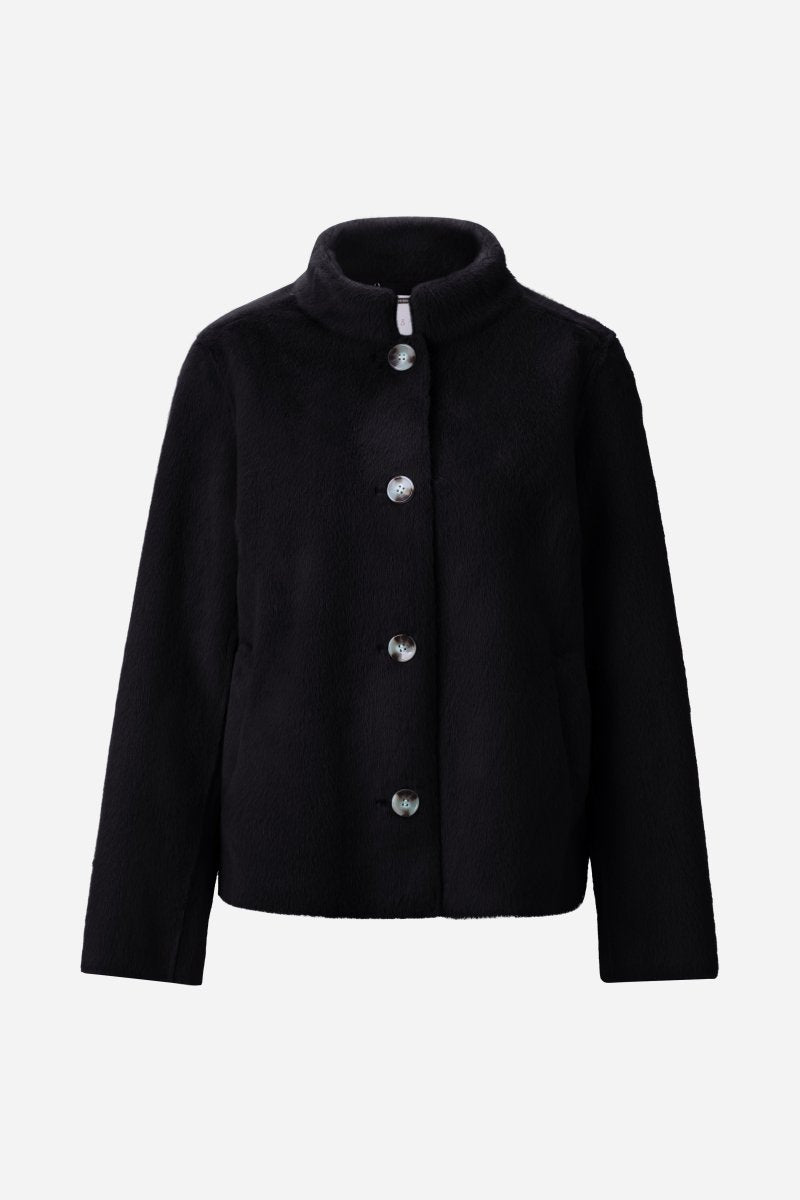 Kurzfelljacke mit Stehkragen-Rich & Royal
