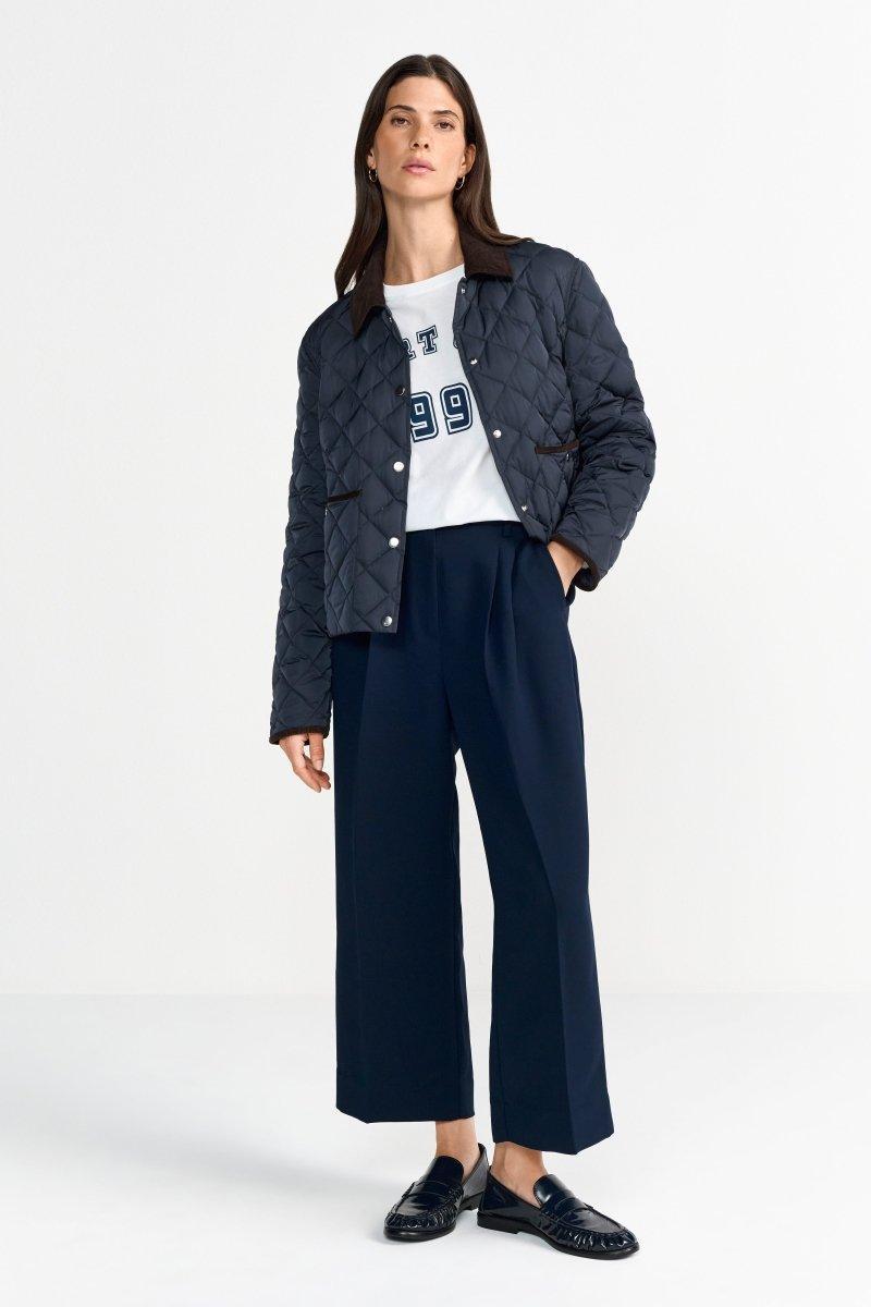 Dunkelblaue Steppjacke mit-Rich & Royal