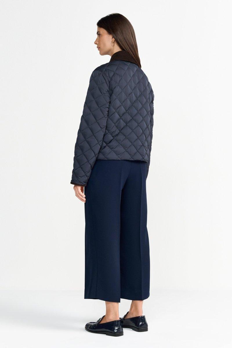 Dunkelblaue Steppjacke mit-Rich & Royal