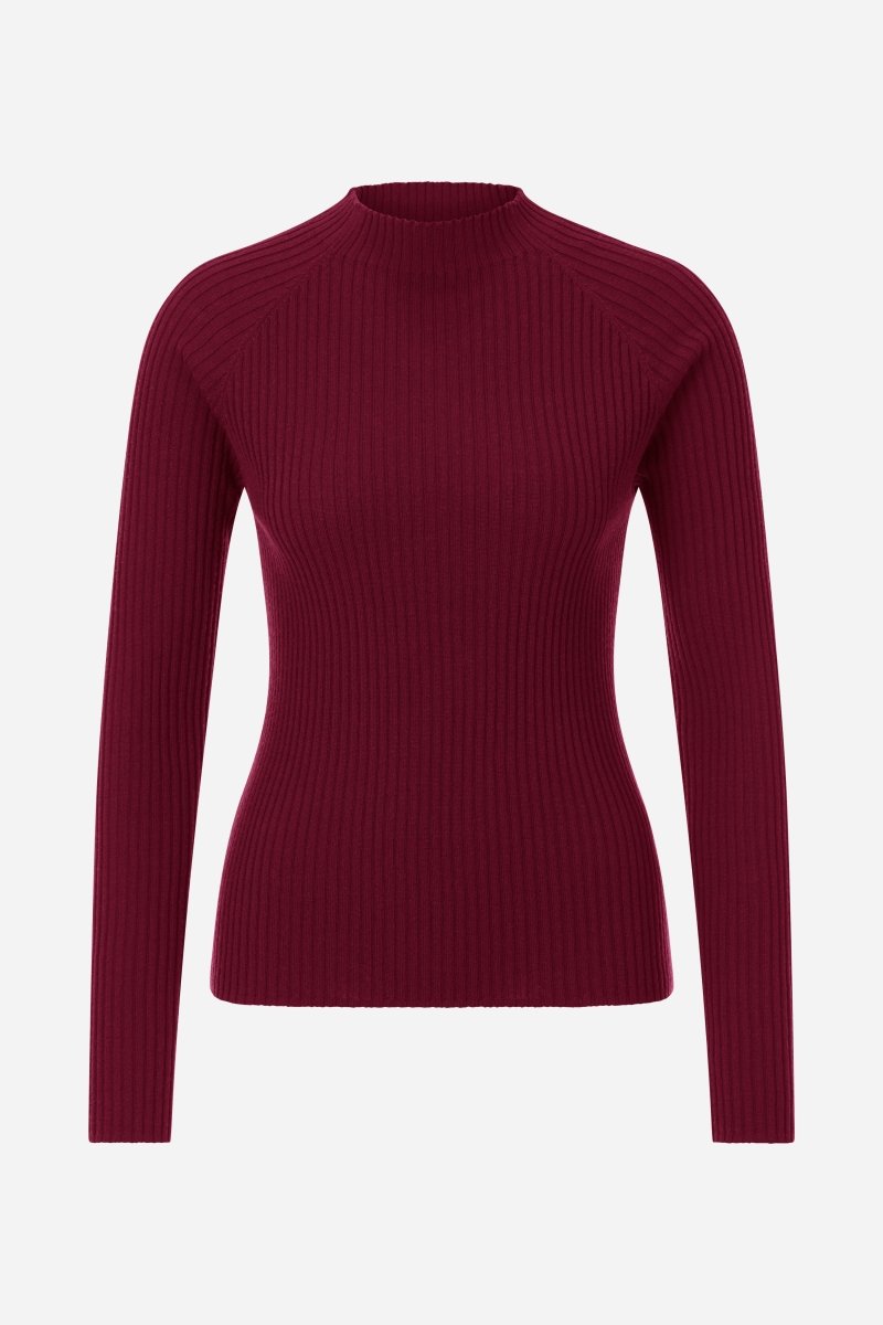 Merinopullover mit Stehkragen-Rich & Royal