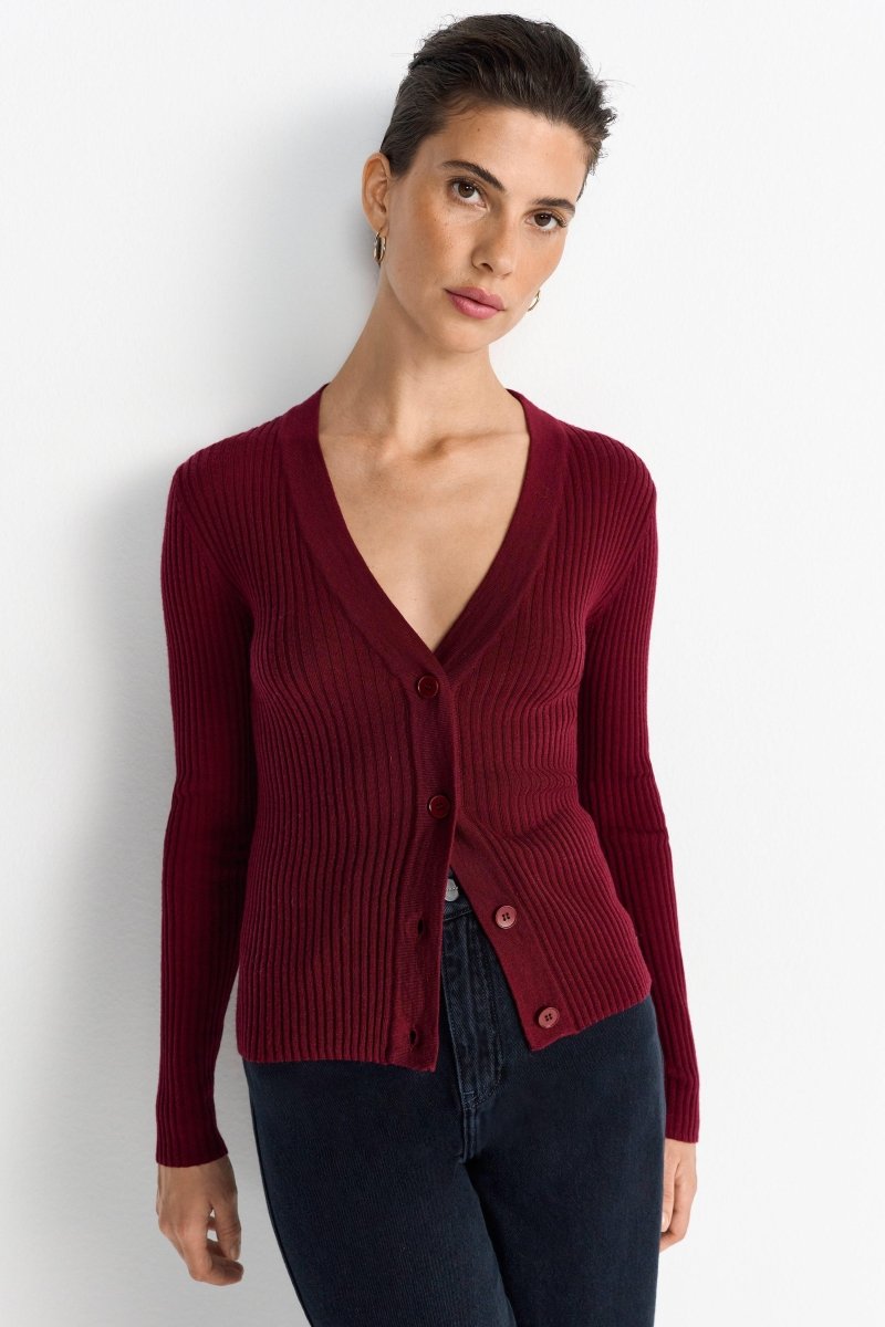 Kurze Strickjacke mit Knöpfen-Rich & Royal