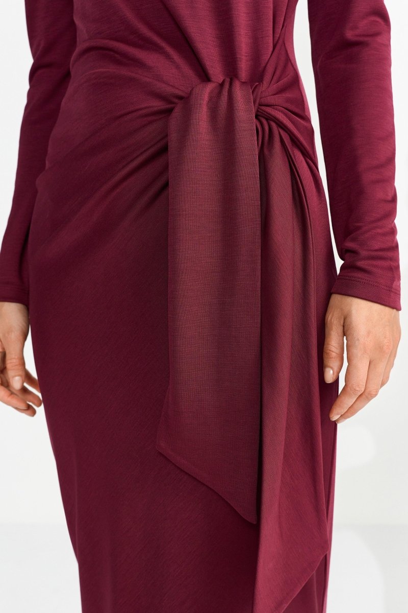 Maxikleid mit Bindegürtel-Rich & Royal
