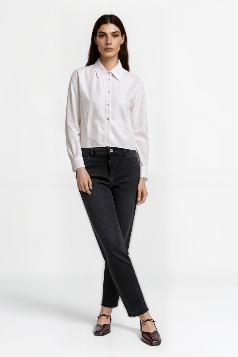 Bluse mit klassischem Hemdkragen-Rich & Royal
