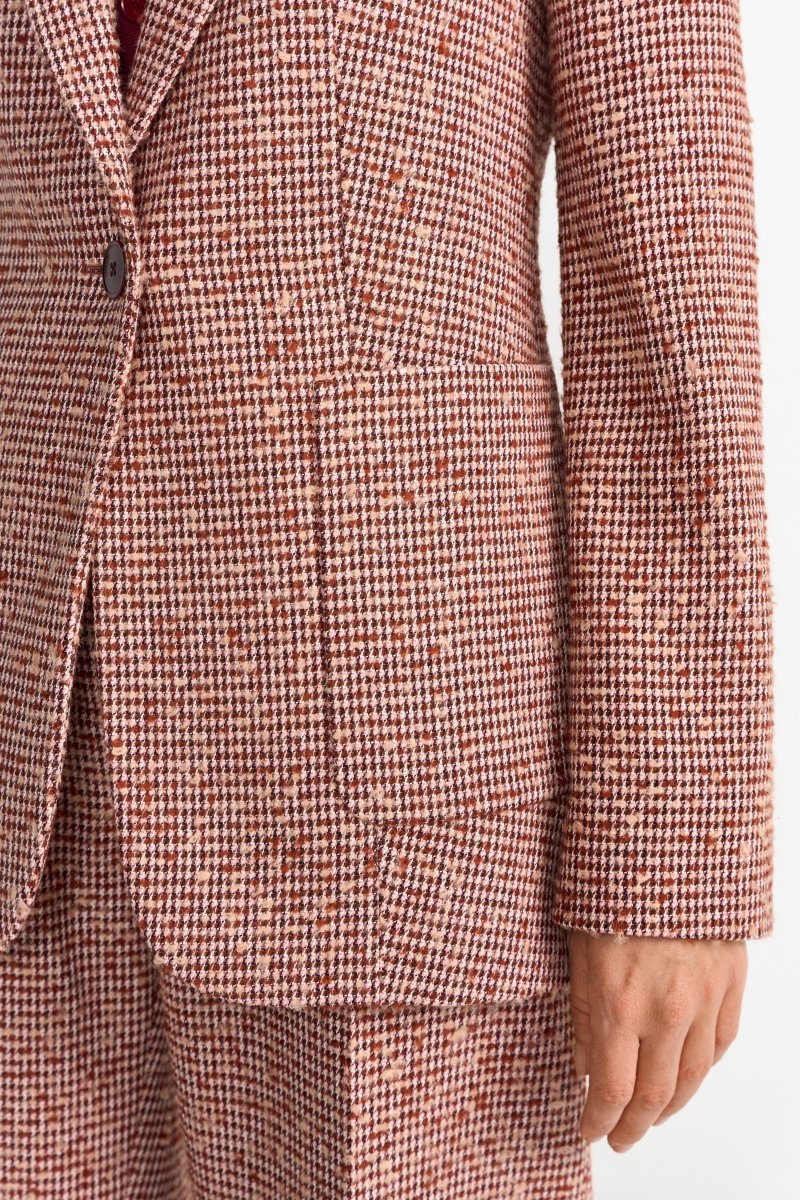 Karierter Tweed-Blazer-Rich & Royal
