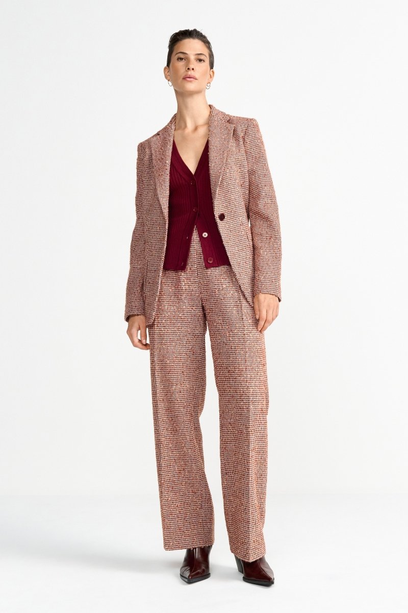 Karierte Tweed-Stoffhose-Rich & Royal