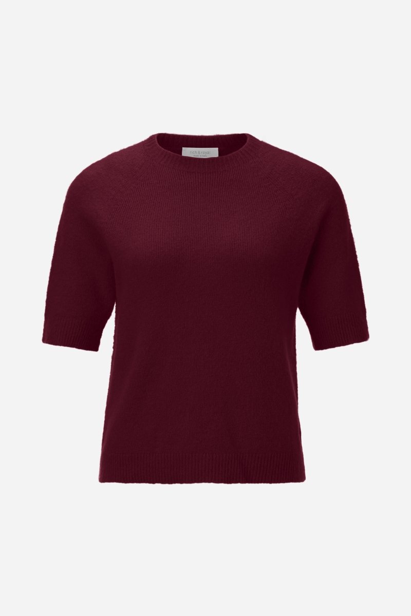 Feinstrickpullover mit Kurzarm-Rich & Royal