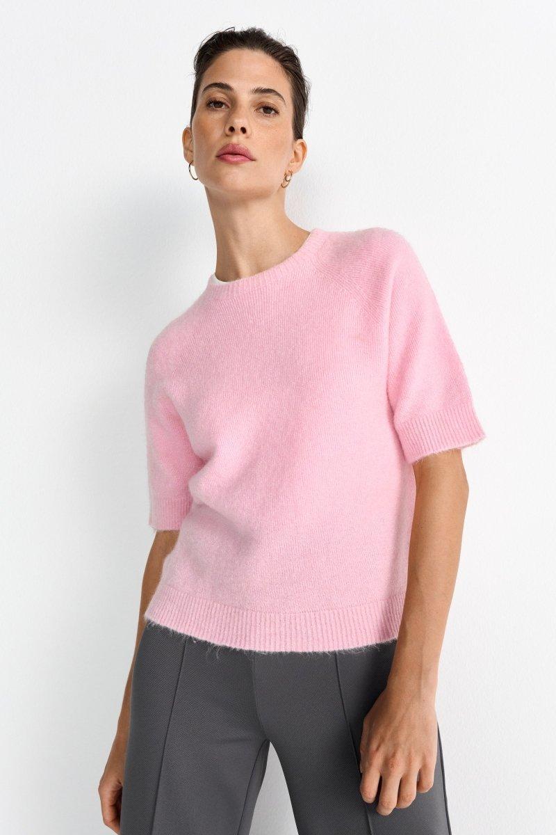 Feinstrickpullover mit Kurzarm-Rich & Royal