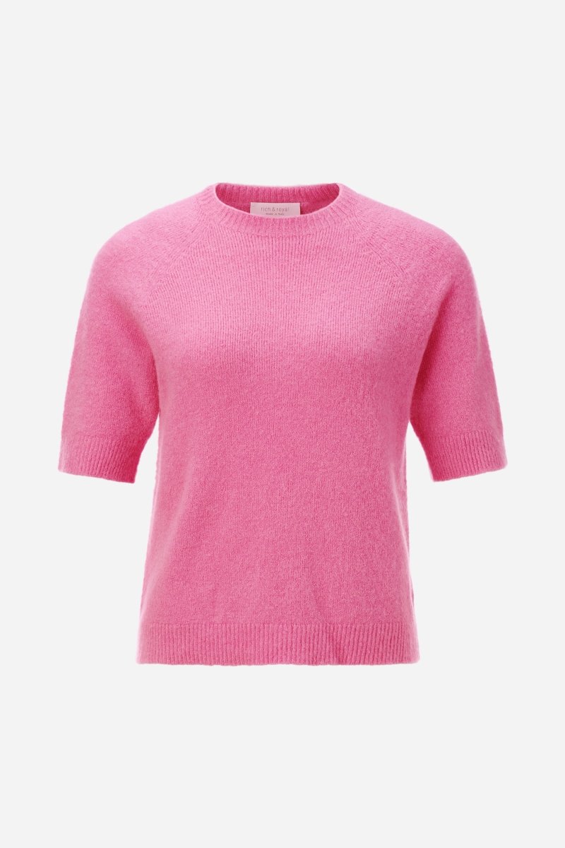 Feinstrickpullover mit Kurzarm-Rich & Royal