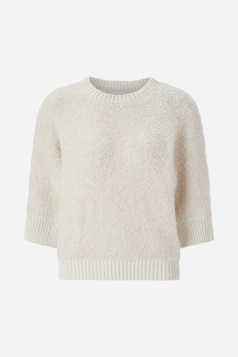 Bouclé-Pullover mit Halbarm-Rich & Royal