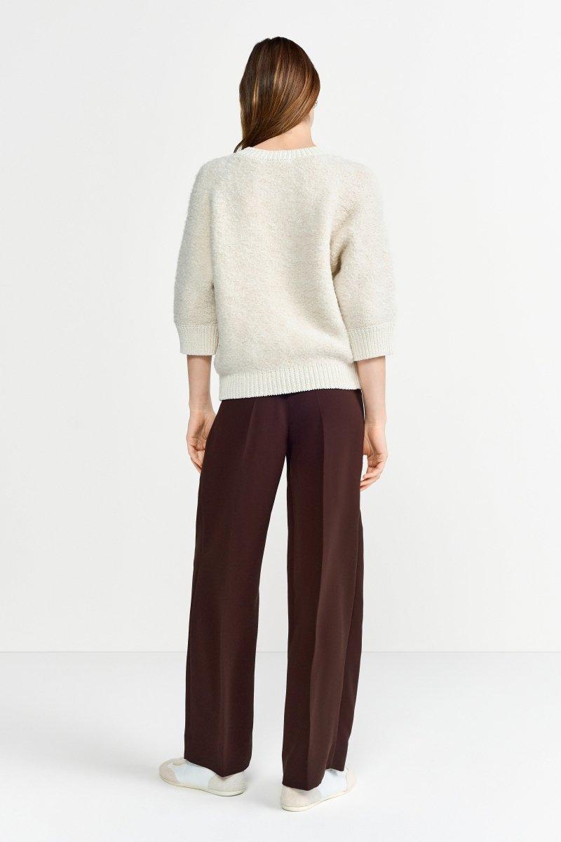 Bouclé-Pullover mit Halbarm-Rich & Royal