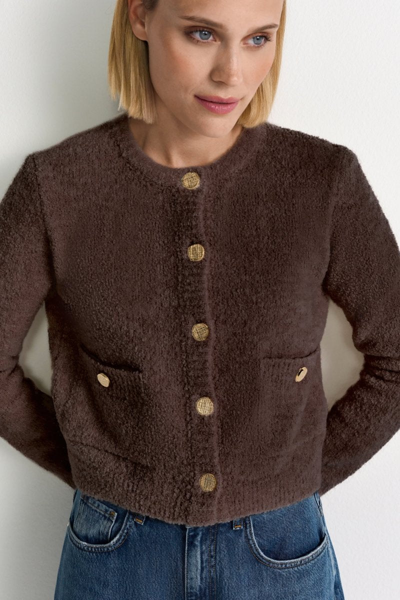 Cardigan mit Knöpfen-Rich & Royal