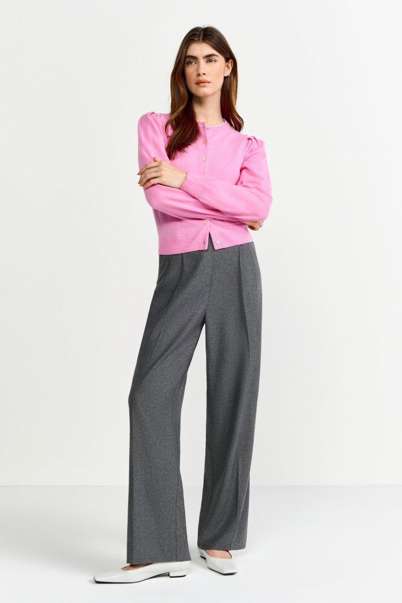 Kaschmircardigan mit Puffärmeln-Rich & Royal