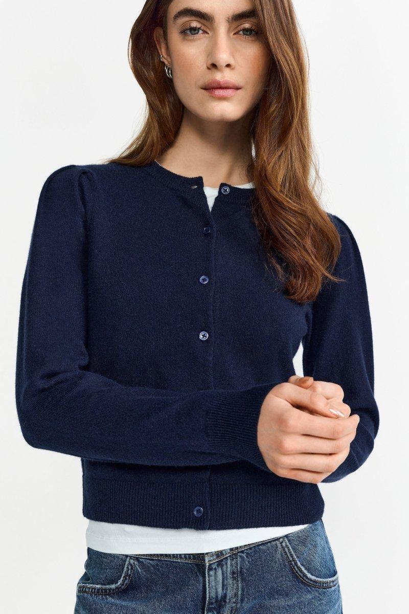 Cardigan mit Puffärmeln-Rich & Royal