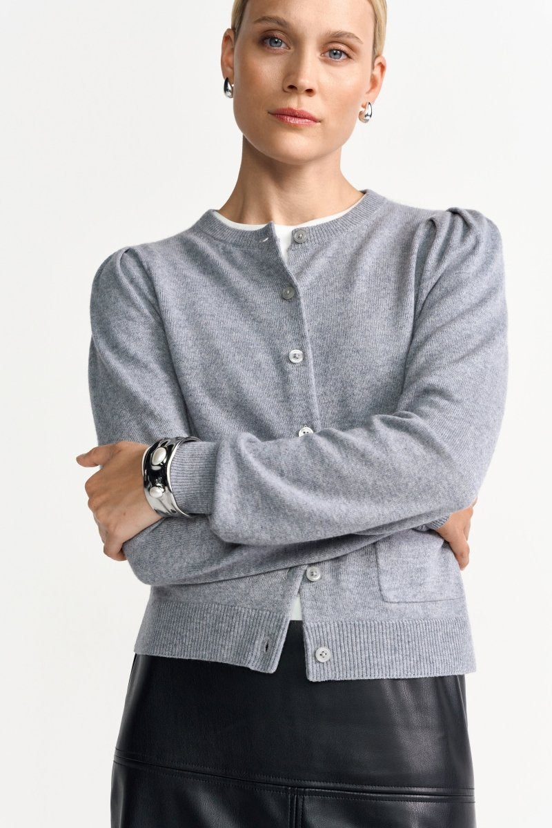 Cardigan mit Puffärmeln-Rich & Royal