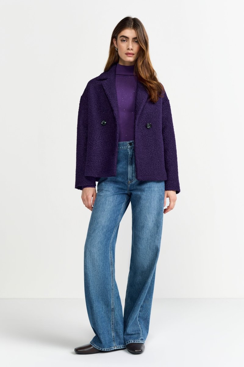 Oversized Jacke mit Revers-Rich & Royal