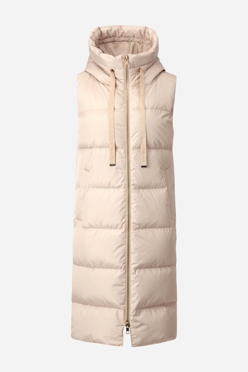 Lange Steppweste mit Kapuze-Rich & Royal