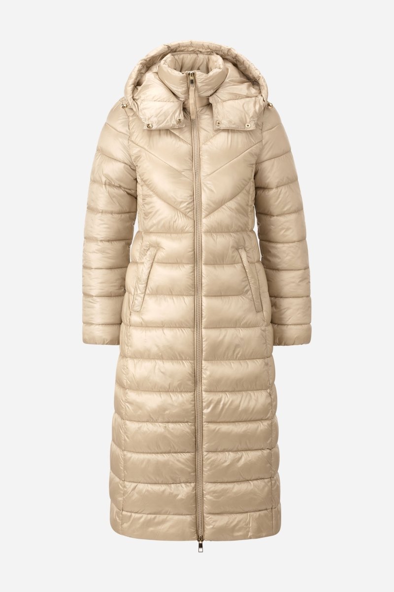 Langer Steppmantel mit Kapuze-Rich & Royal