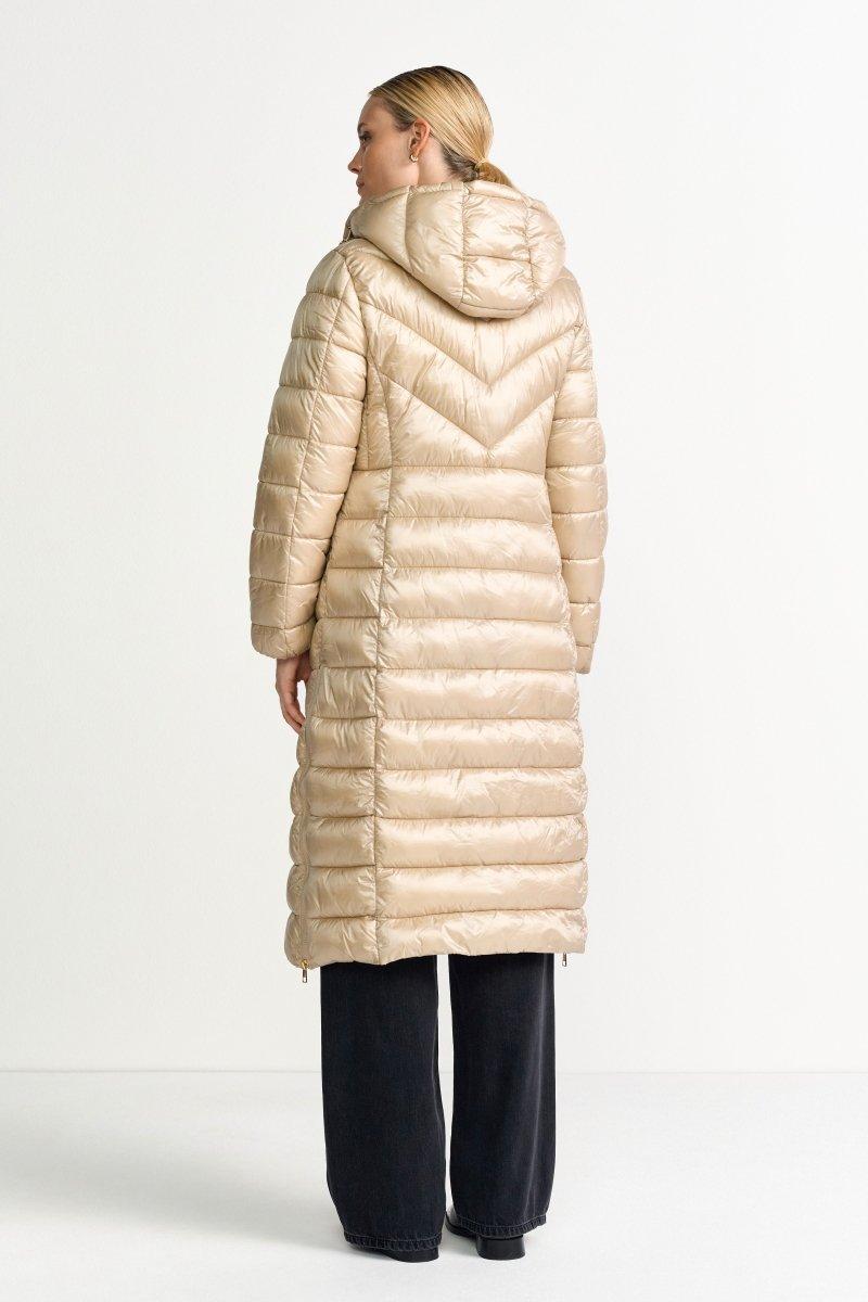 Langer Steppmantel mit Kapuze-Rich & Royal