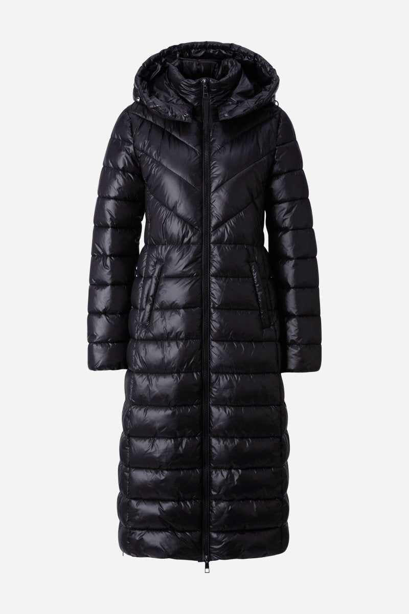 Langer Steppmantel mit Kapuze-Rich & Royal