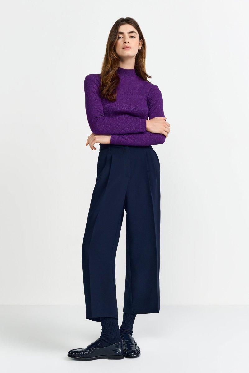 Longsleeve mit Stehkragen-Rich & Royal