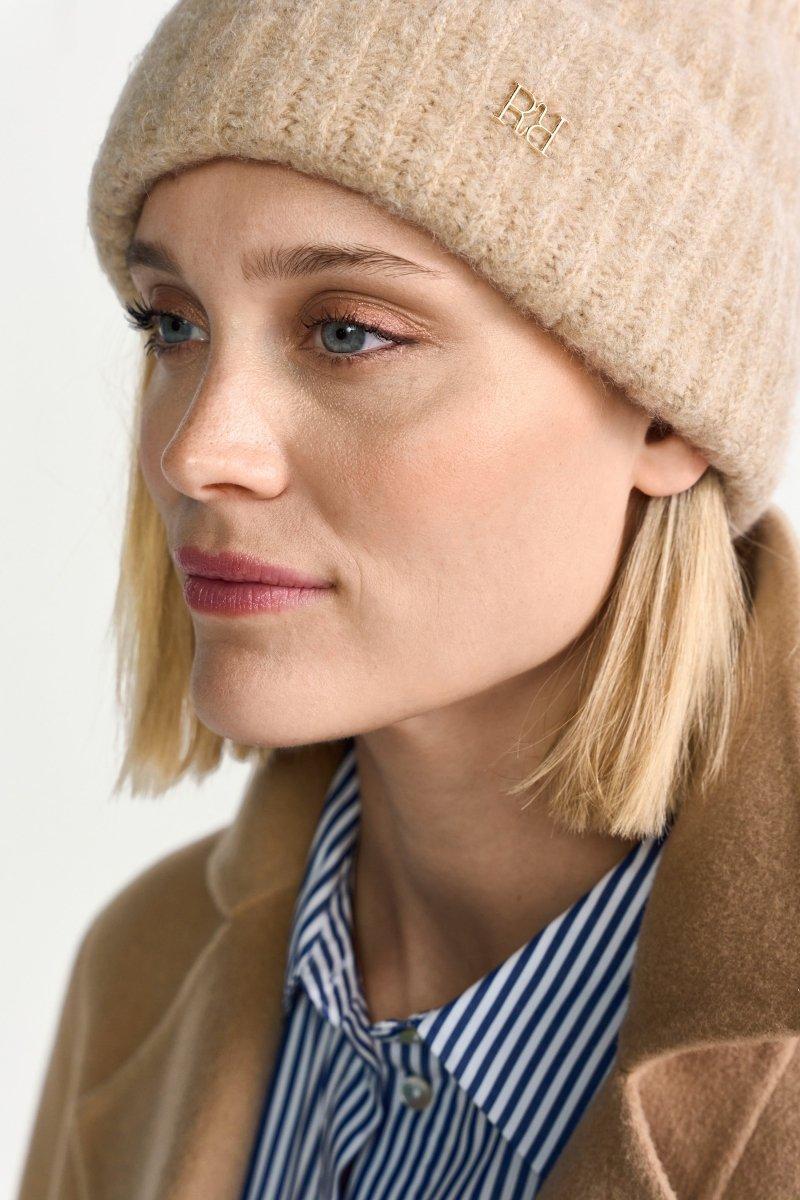 Beanie aus Rippstrick-Rich & Royal