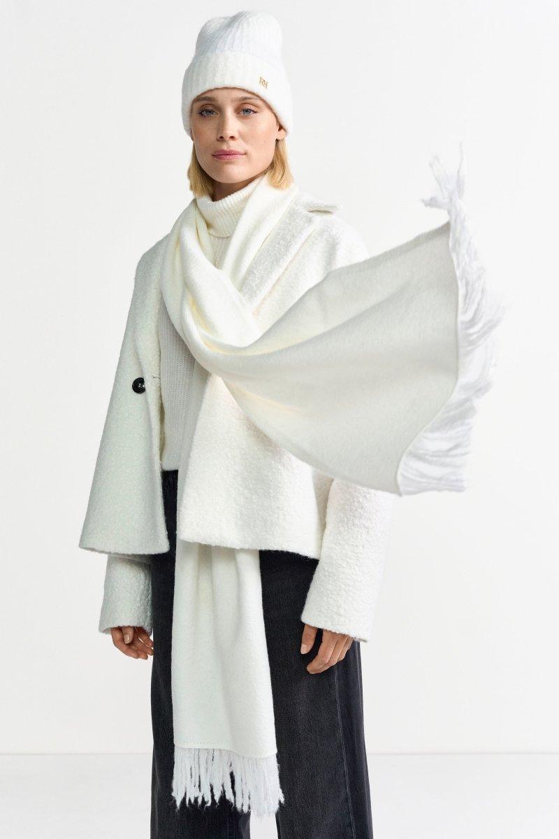 Wollschal mit Fransen-Rich & Royal