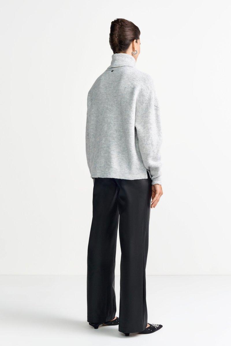 Oversize-Strickpullover mit Rollkragen-Rich & Royal