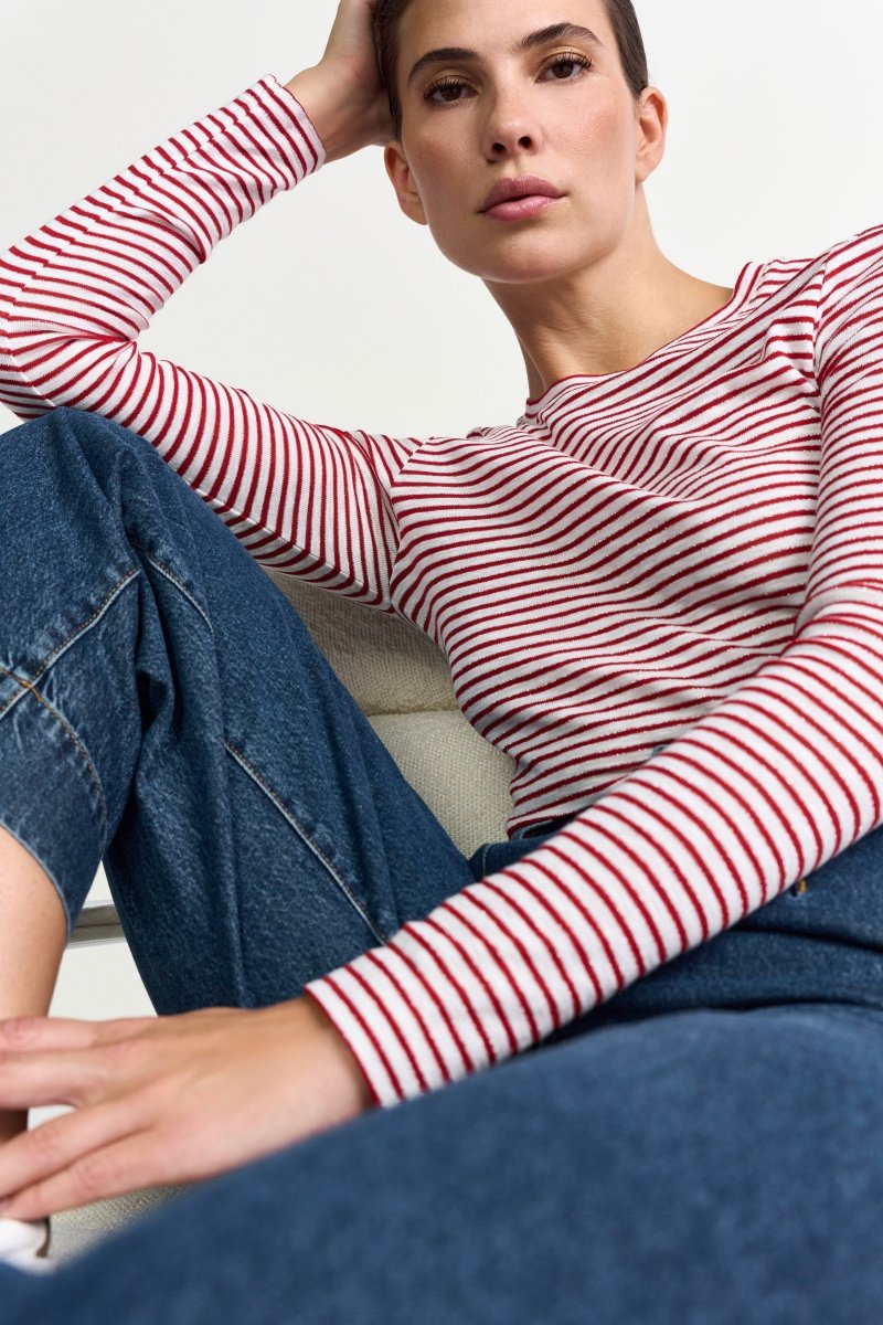 Gestreiftes Langarmshirt-Rich & Royal