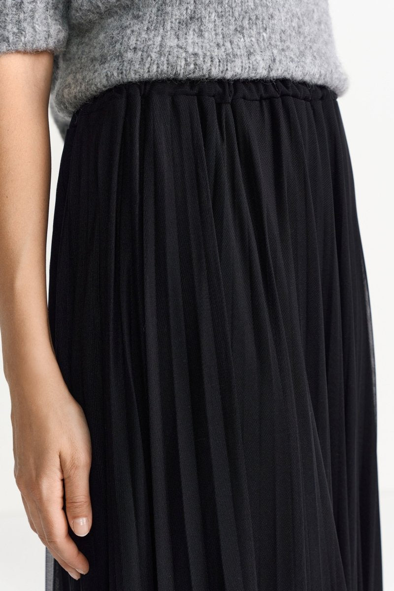 Plisseerock in Midilänge-Rich & Royal