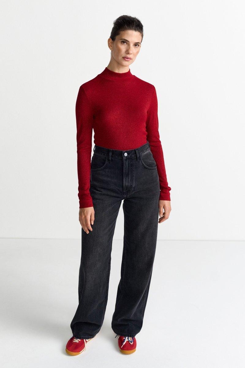 Feinstrickpullover mit Stehkragen-Rich & Royal