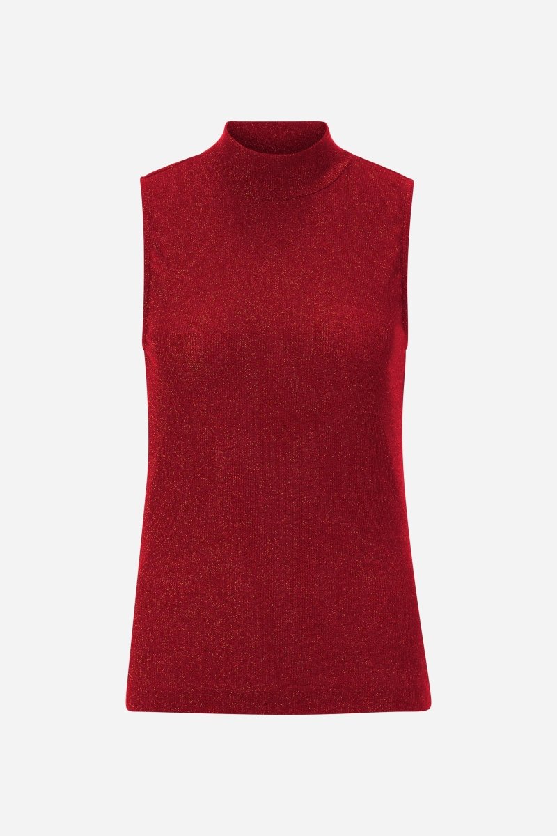 Rib-Top mit Glitzereffekt-Rich & Royal