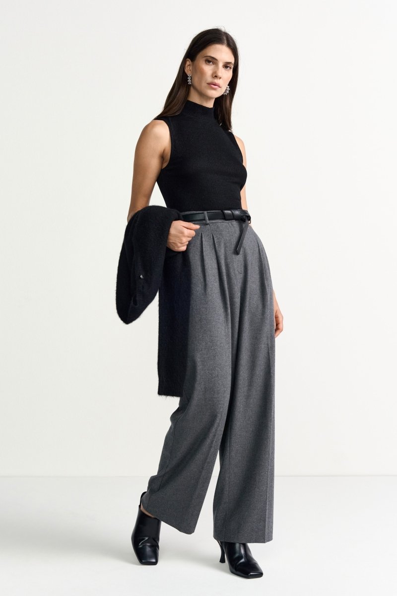 Rib-Top mit Glitzereffekt-Rich & Royal